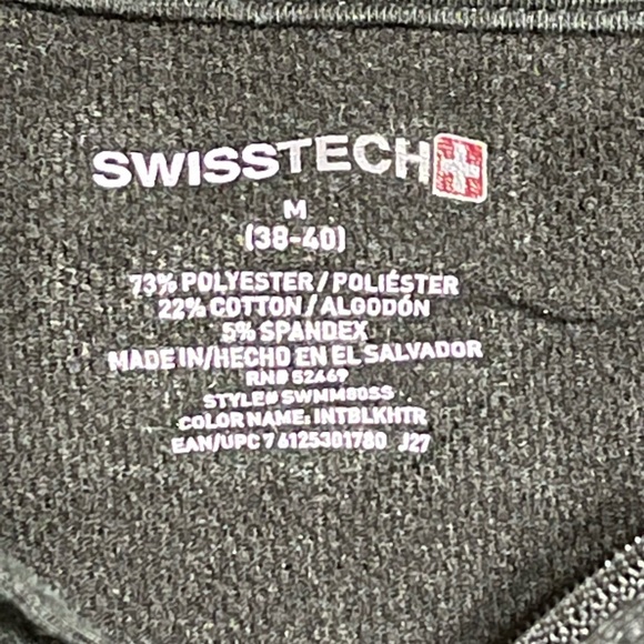 EUC SWISS TECH Zipper Front Pullover & Unique Front Zipper Pocket - Picture 6 of 10